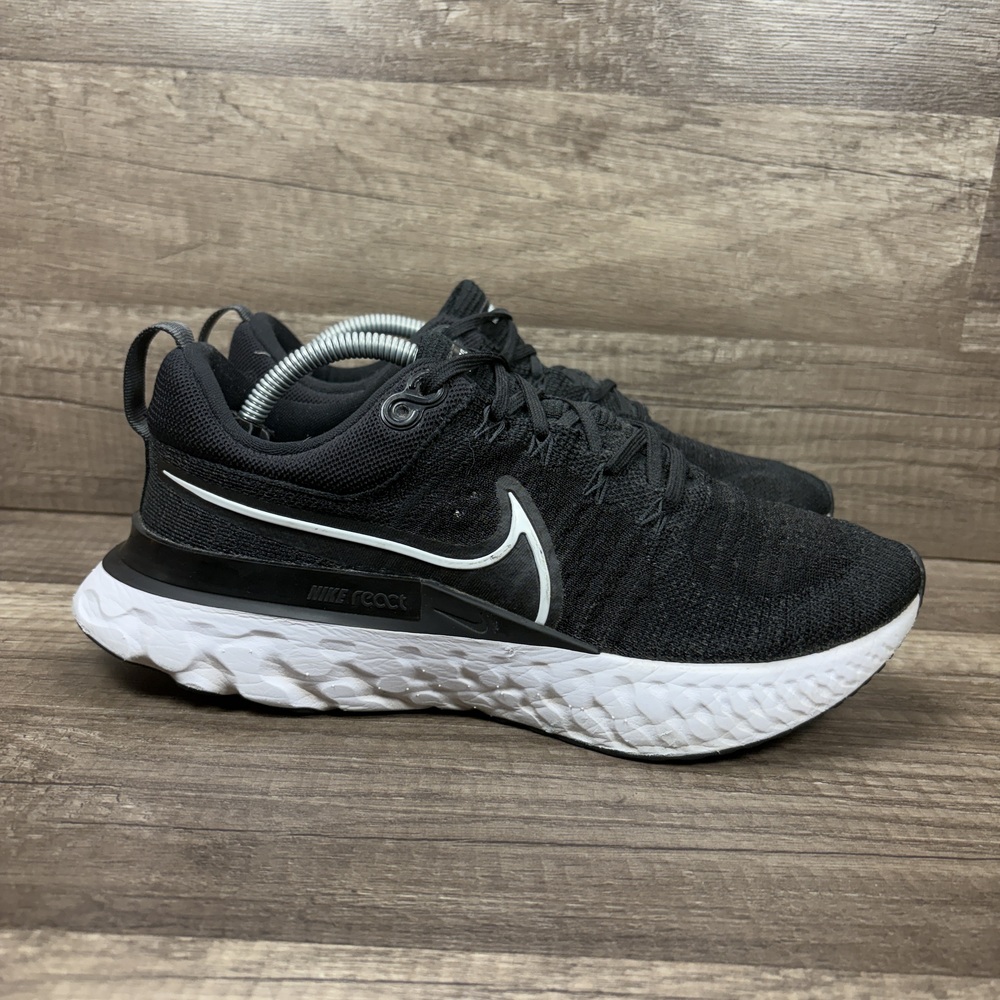 Nike React Infinity Flyknit Black Womens US Size 8 CT2423-002 Running Shoes